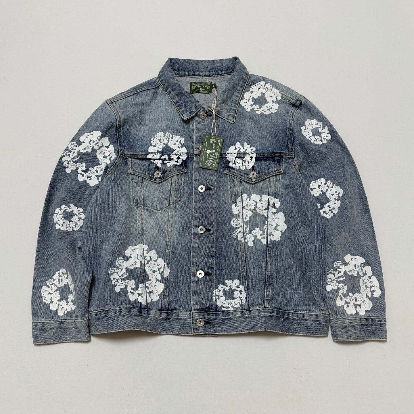 DENIM TEARS Cotton Wreath Denim Jacket