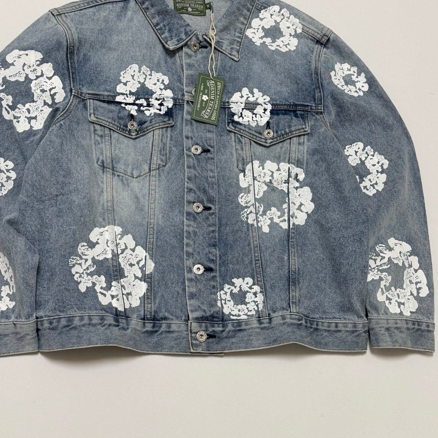 DENIM TEARS Cotton Wreath Denim Jacket