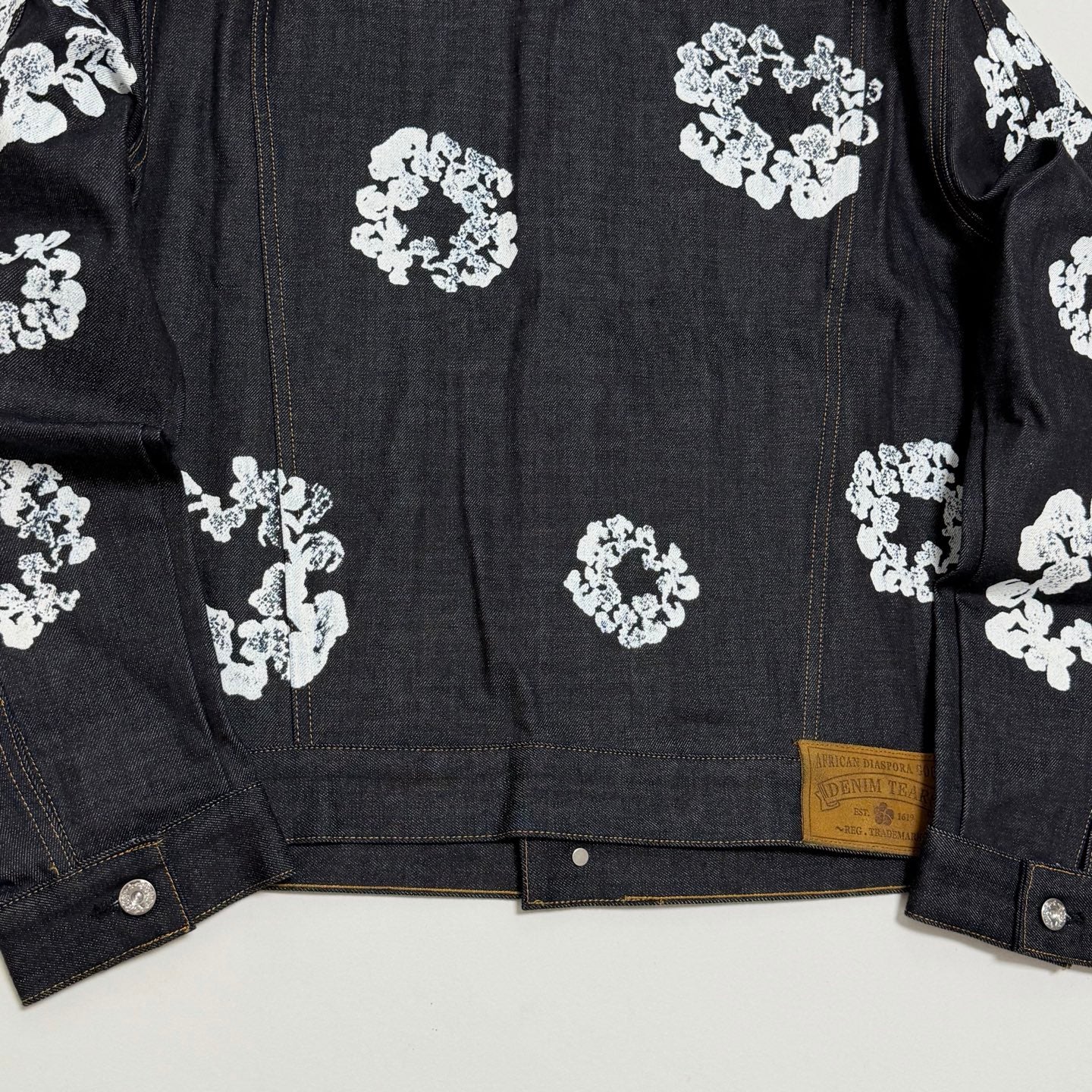 DENIM TEARS Cotton Wreath Denim Jacket