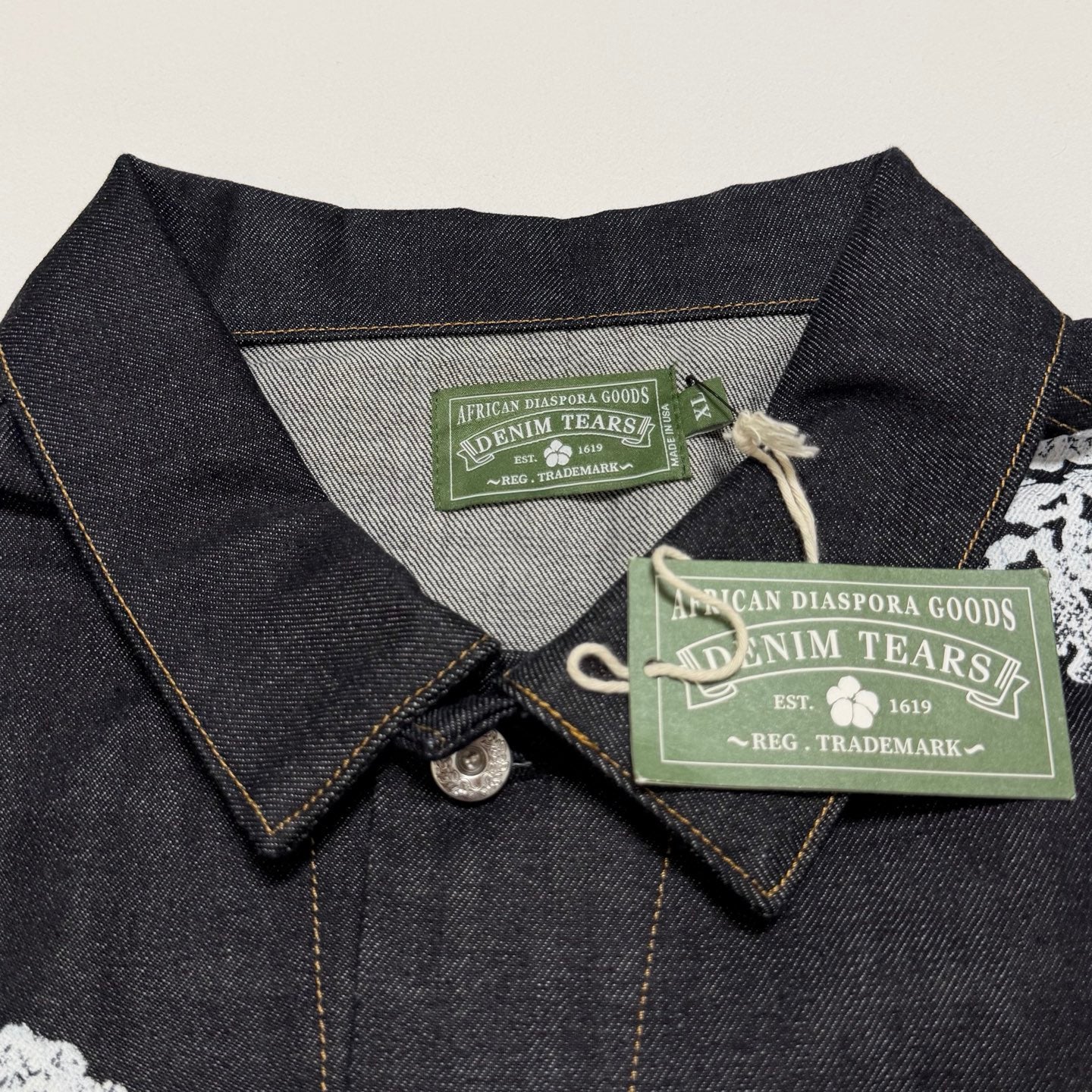 DENIM TEARS Cotton Wreath Denim Jacket