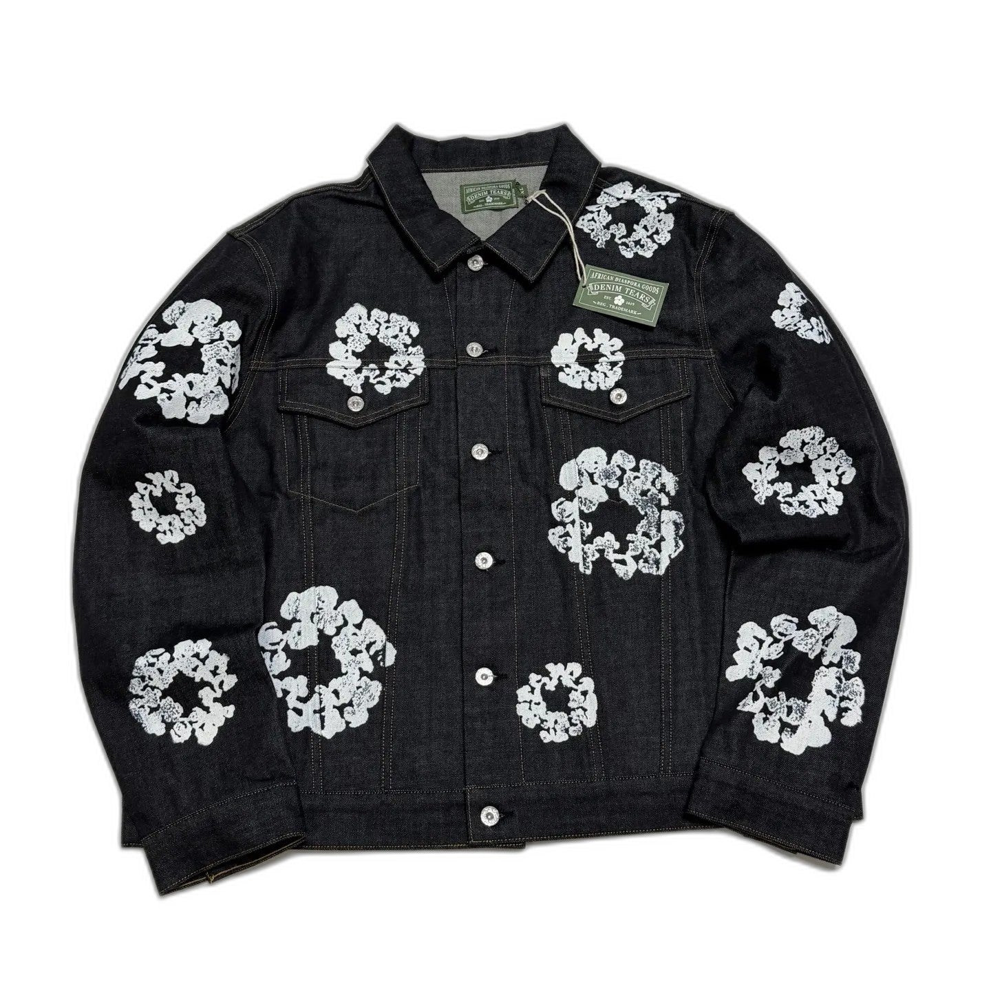 DENIM TEARS Cotton Wreath Denim Jacket