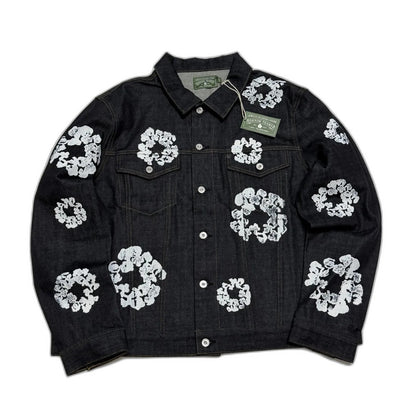 DENIM TEARS Cotton Wreath Denim Jacket