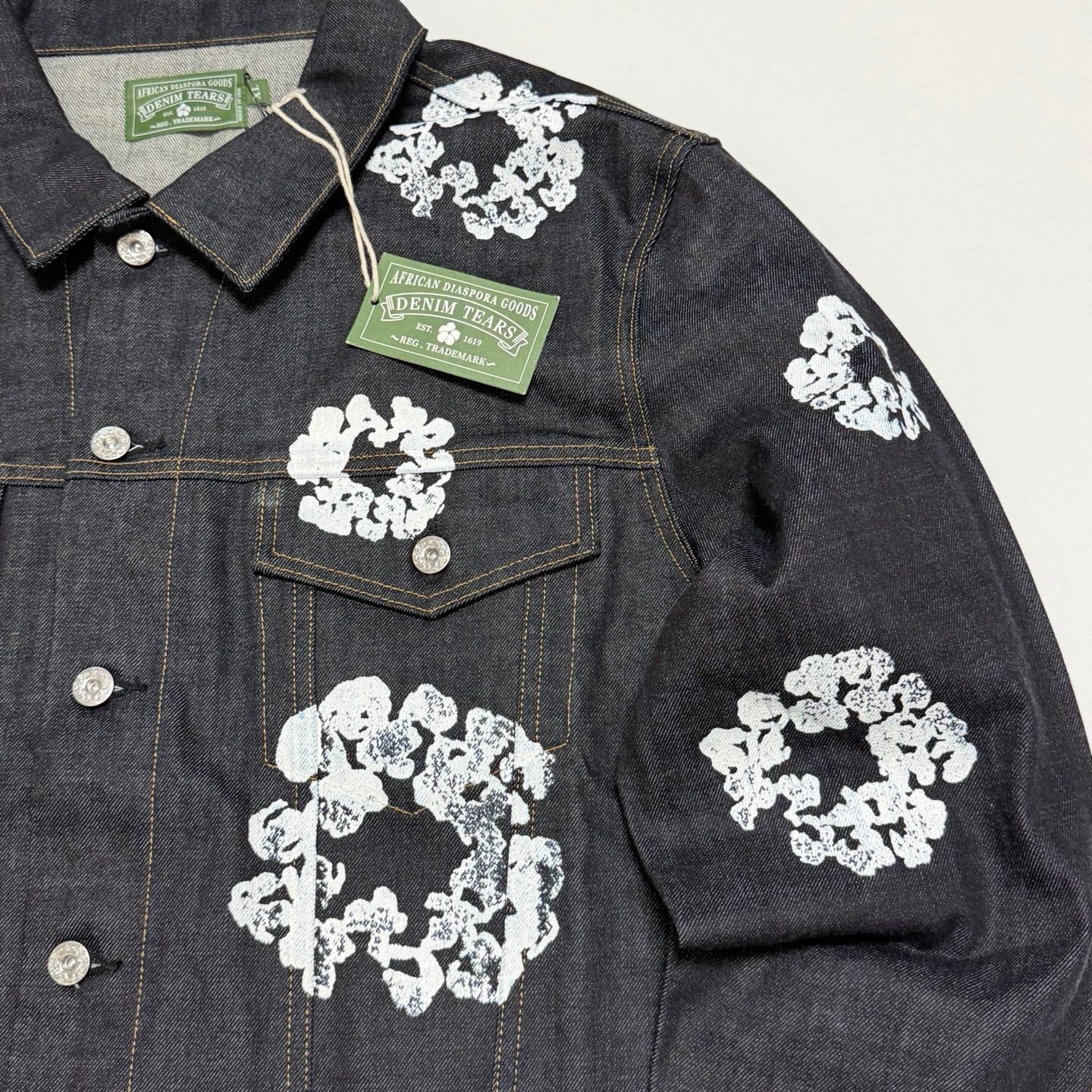 DENIM TEARS Cotton Wreath Denim Jacket