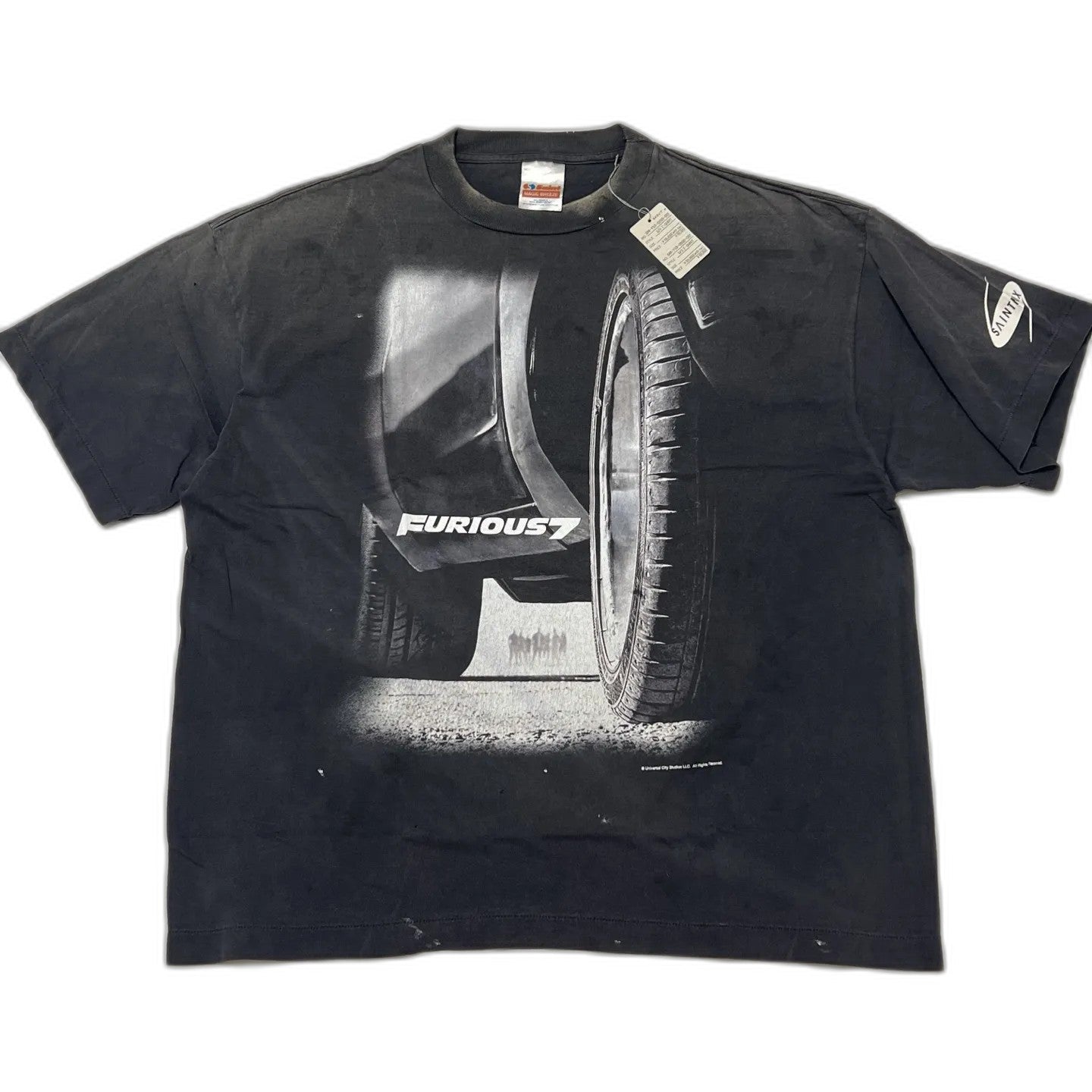 SAINT Mxxxxxx x FAST AND FURIOUS SS Tee Furious 7 "Black"