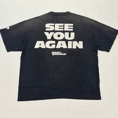 SAINT Mxxxxxx x FAST AND FURIOUS SS Tee Furious 7 "Black"