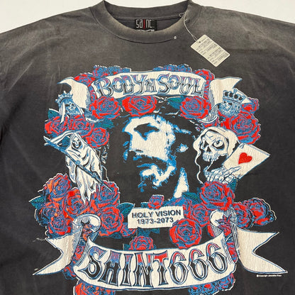SAINT M×××××× TEE/BODYN SOUL/BLACK
