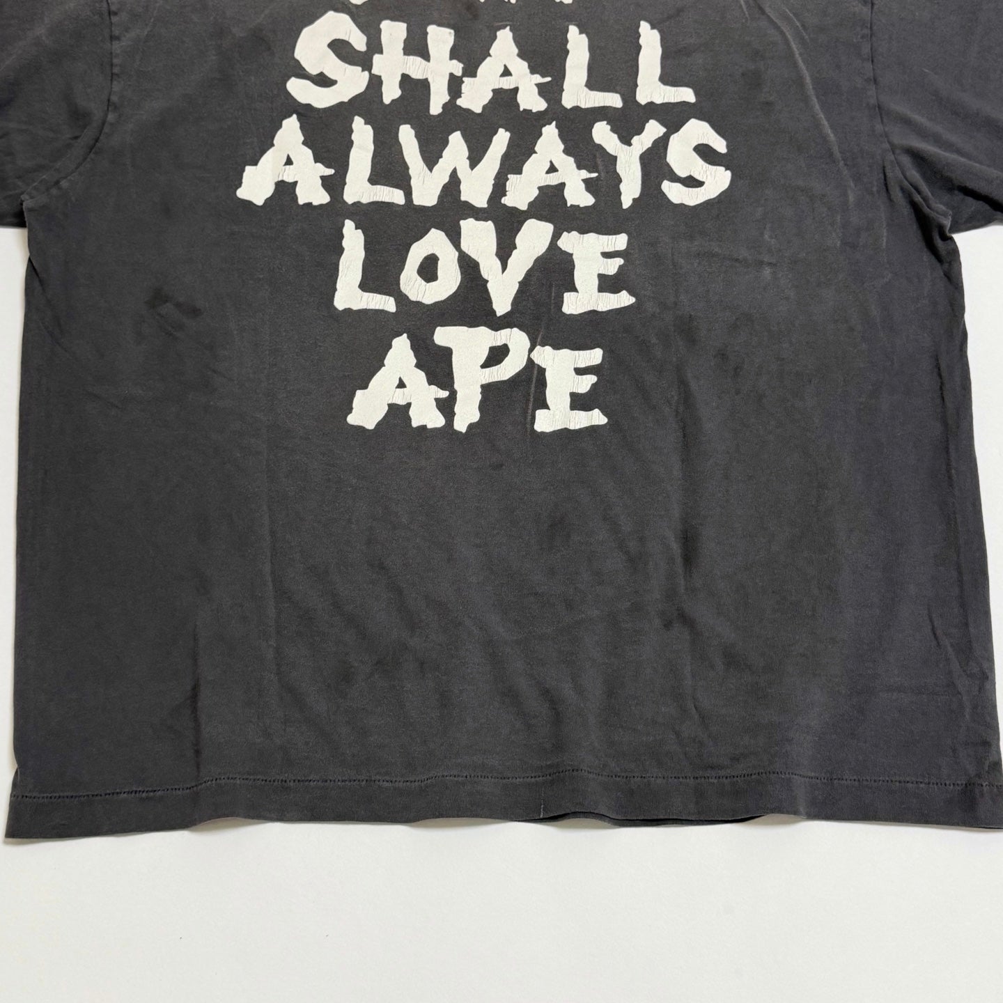 SM-MK8-0000-C49/BAPE_SS T-SHIRT/ALWAYS LOVE/BK