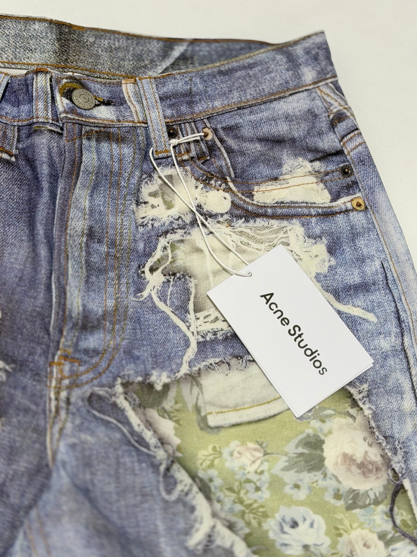 Acne Studios Optical illusion jeans - 1981
