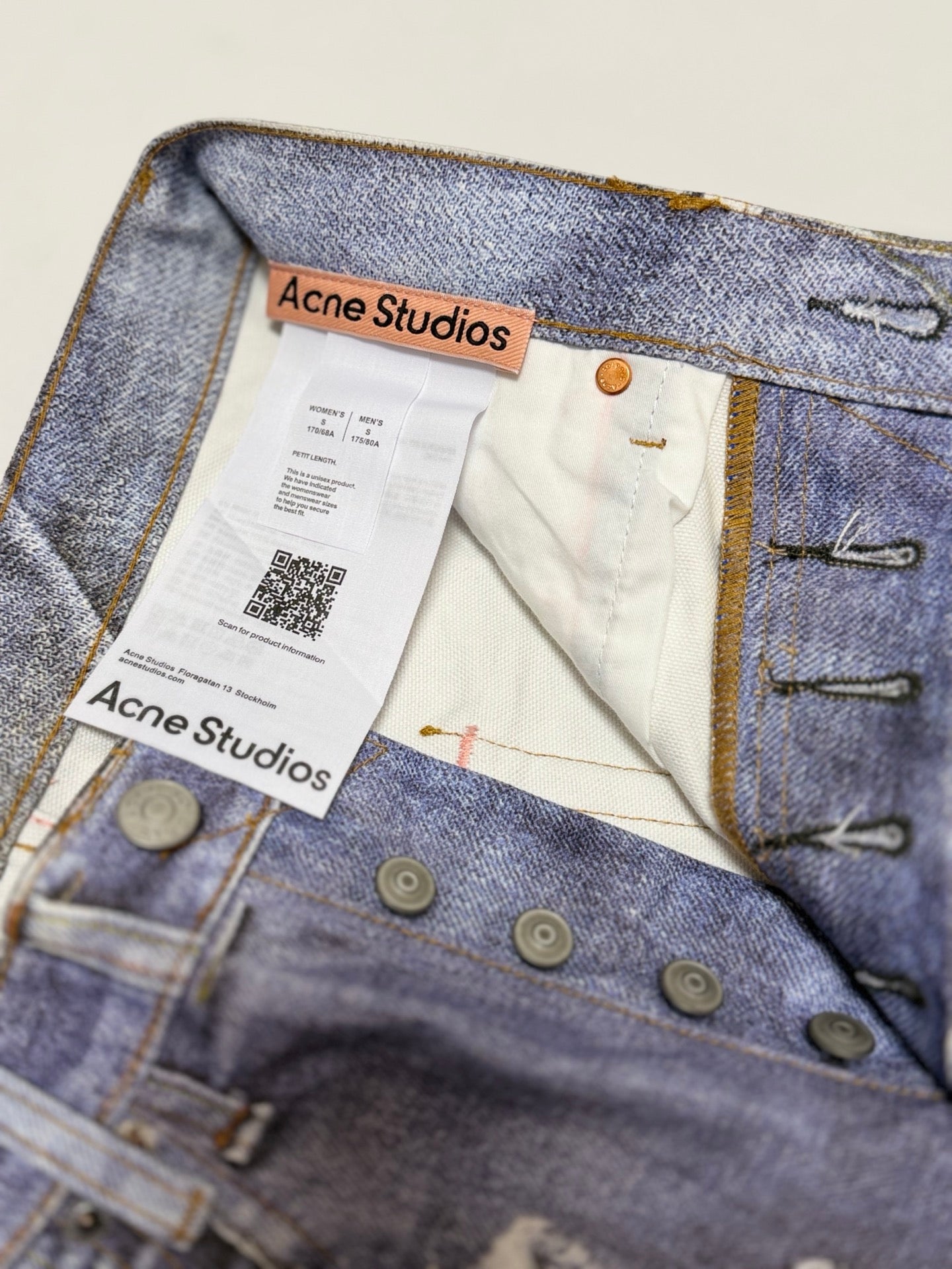Acne Studios Optical illusion jeans - 1981