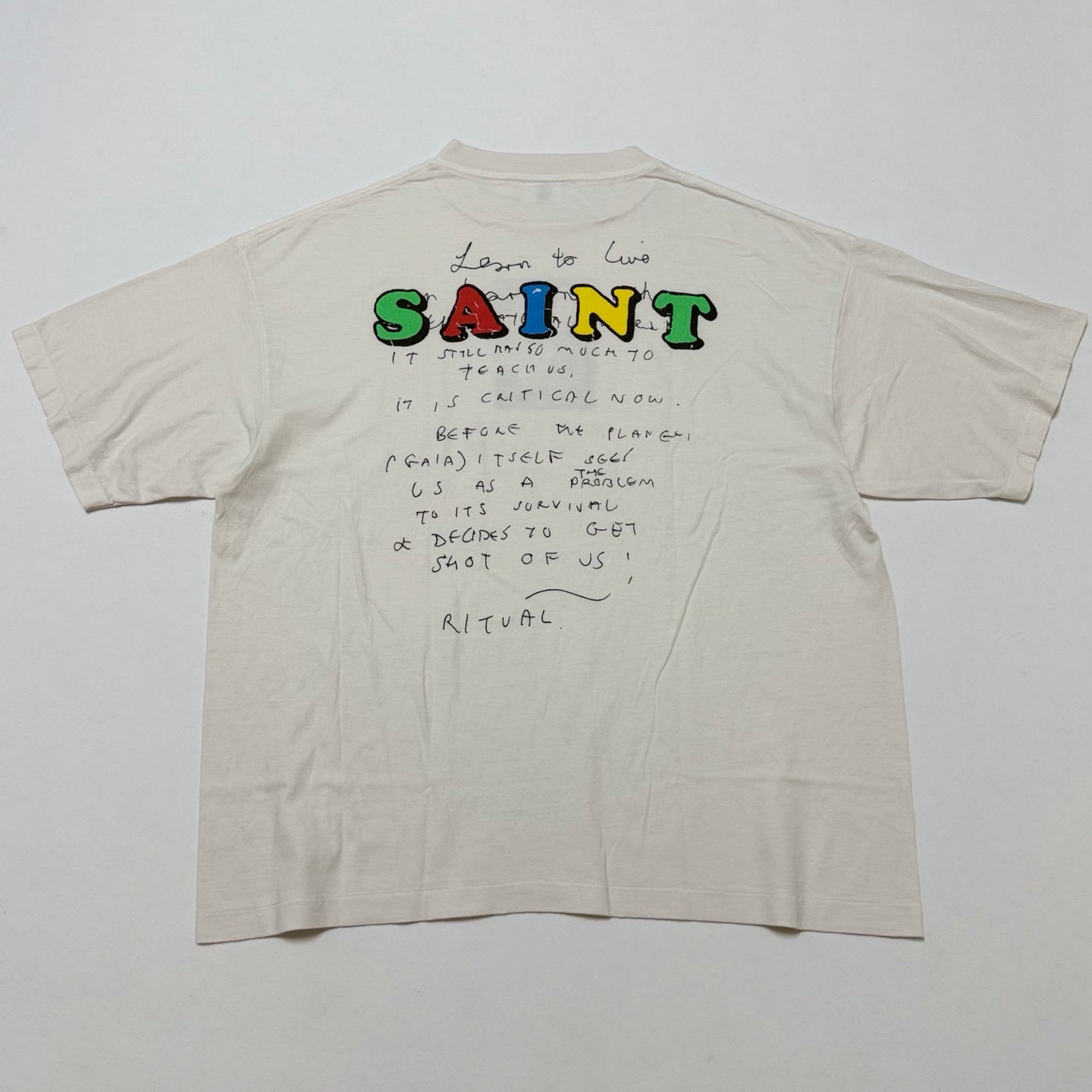 SAINT MxxxxxxJR_SS T-SHIRT/E/WHITE