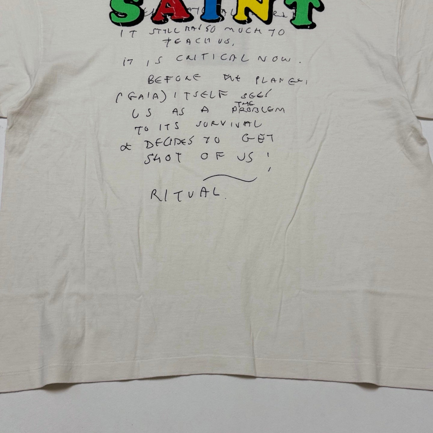 SAINT MxxxxxxJR_SS T-SHIRT/E/WHITE