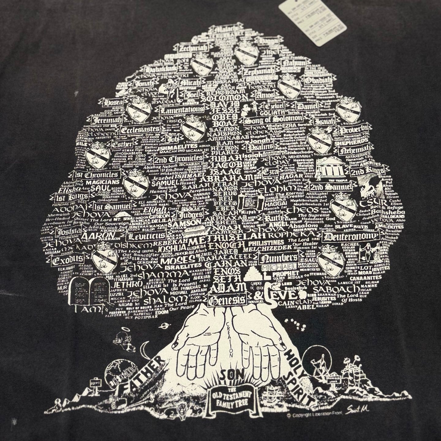 SAINT Mxxxxxx SS T-SHIRT/TREE/BLACK