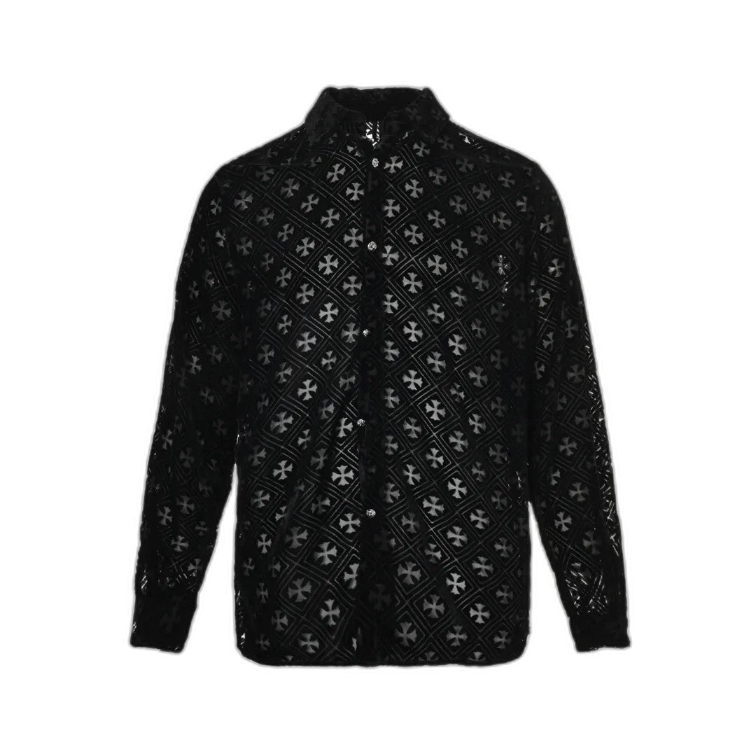 Chrome Hearts Plus rivet letter shirt