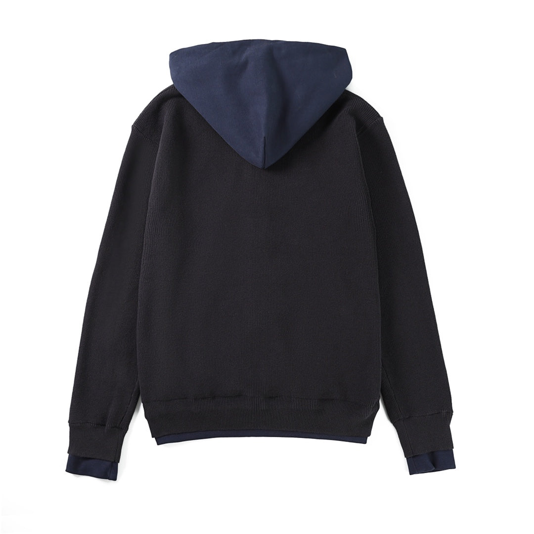 BALENCIAGA Men's Hybrid Zip-Up Cardigan "Black"