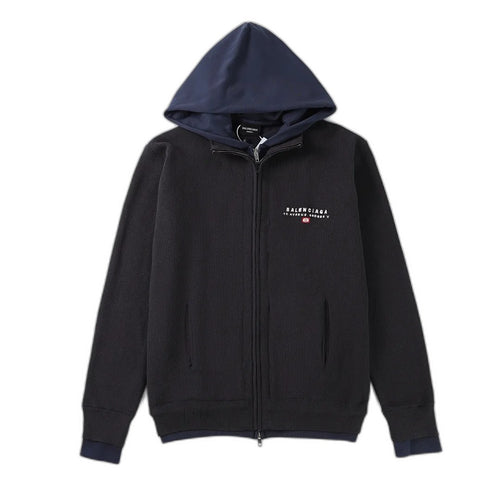 BALENCIAGA Men's Hybrid Zip-Up Cardigan "Black"