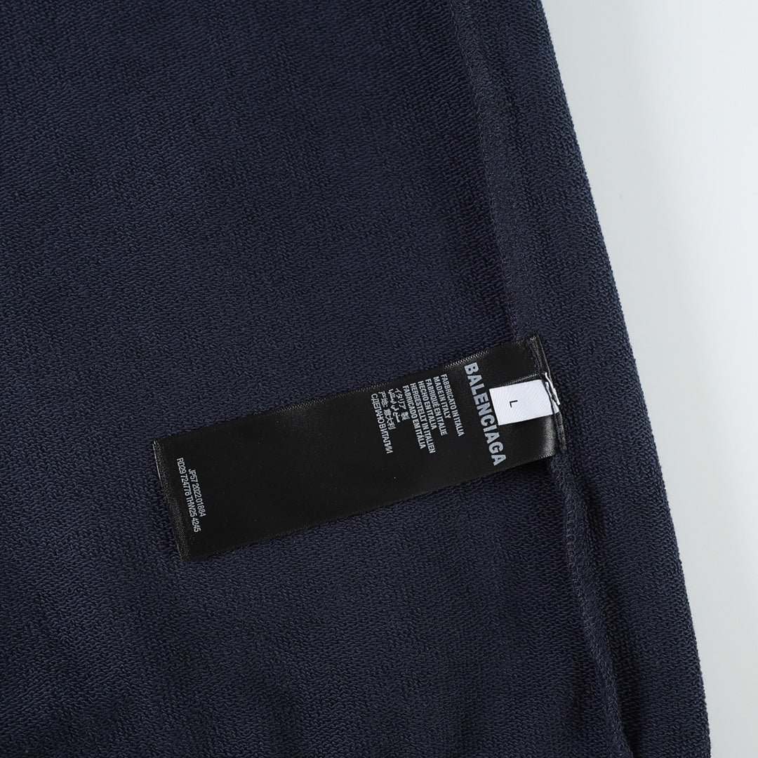 BALENCIAGA Men's Hybrid Zip-Up Cardigan "Black"