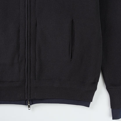 BALENCIAGA Men's Hybrid Zip-Up Cardigan "Black"