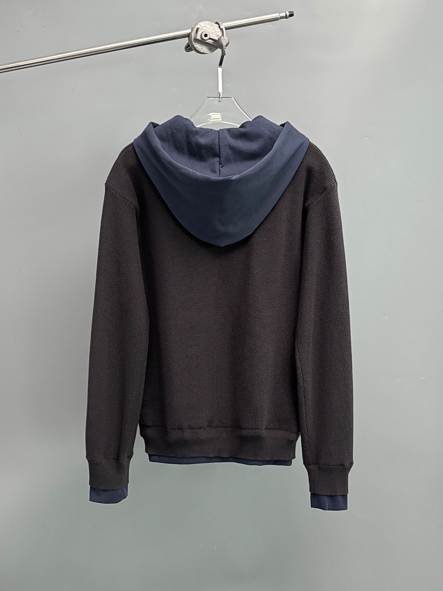 BALENCIAGA Men's Hybrid Zip-Up Cardigan "Black"