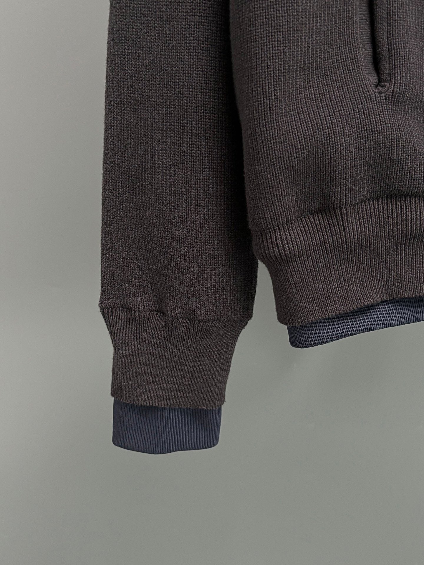 BALENCIAGA Men's Hybrid Zip-Up Cardigan "Black"