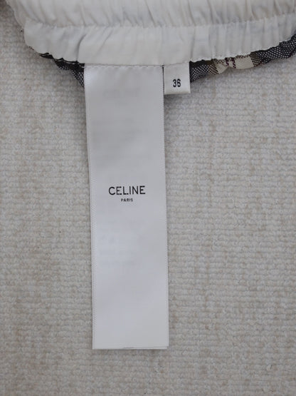 CELINE MINI SHORTS IN CHECKED PANAMA