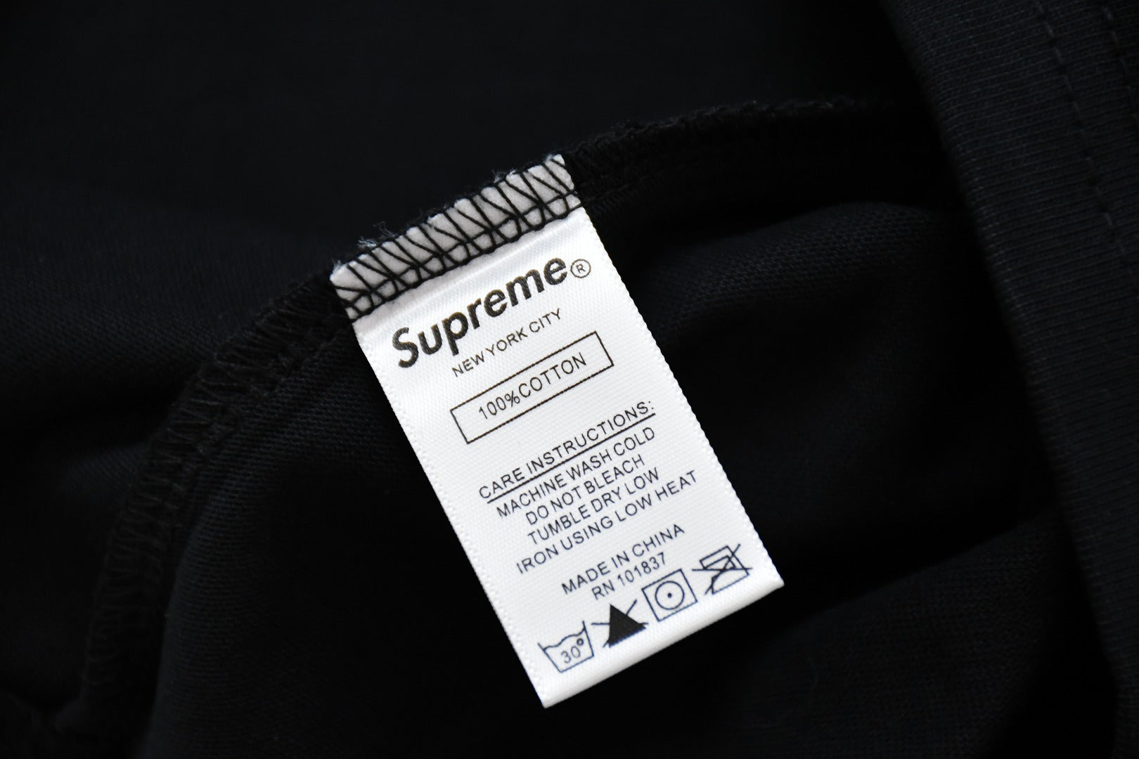 Supreme Reflective L/S Top "Black"