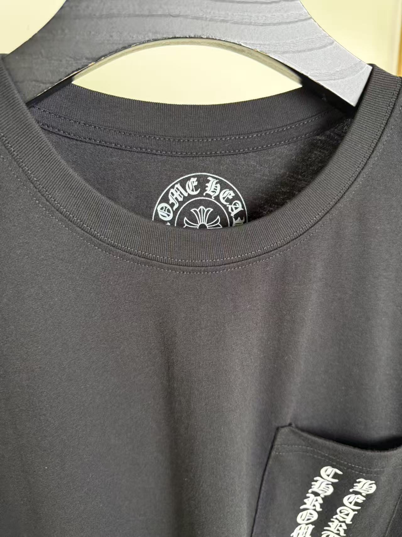 CHROME HEARTS OLD FLORAL Back Print Short-Sleeve T-Shirt