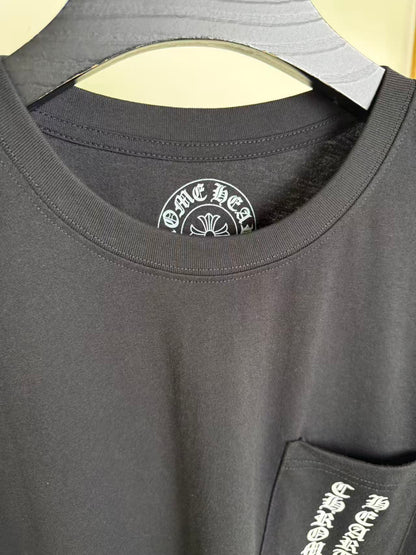 CHROME HEARTS OLD FLORAL Back Print Short-Sleeve T-Shirt