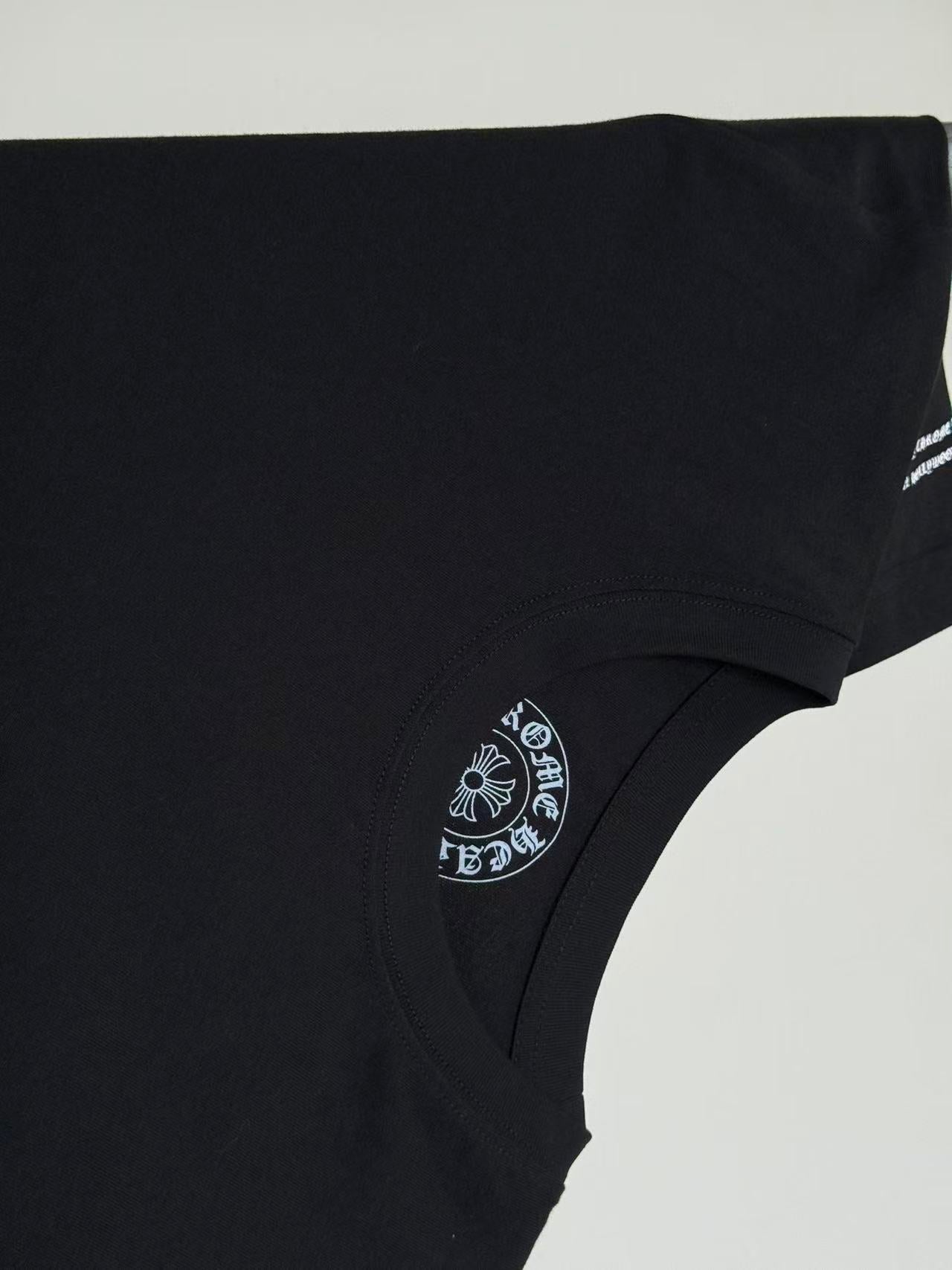 CHROME HEARTS OLD FLORAL Back Print Short-Sleeve T-Shirt