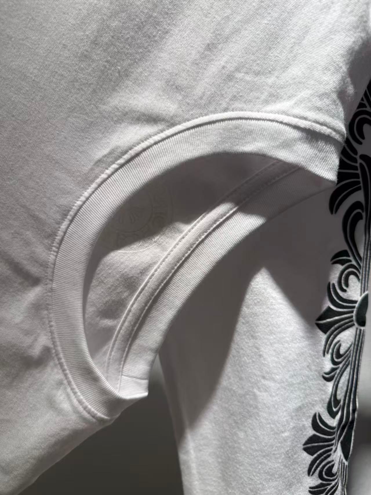 CHROME HEARTS LONG SLEEVE T-SHIRT FLORAL CROSS
