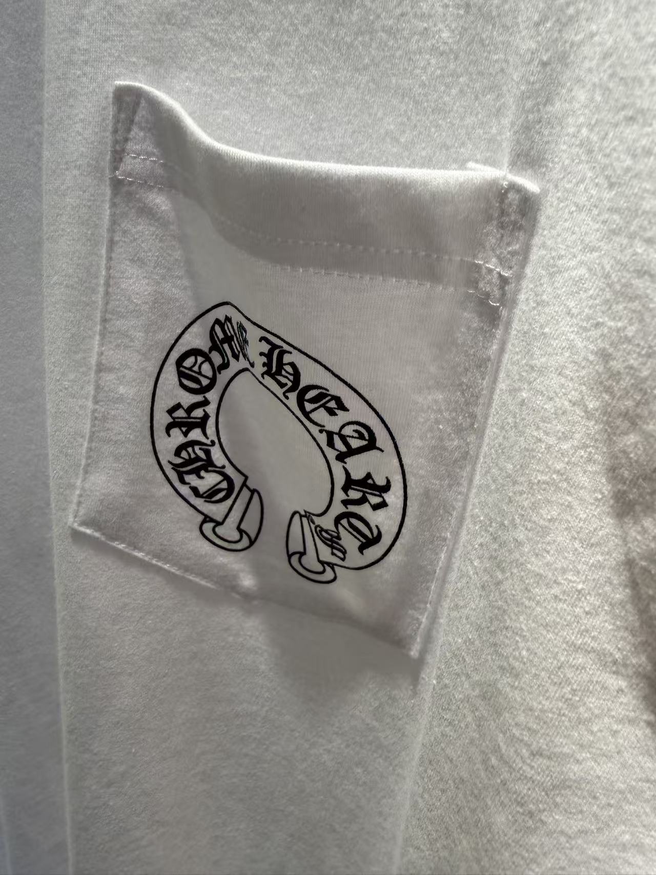 CHROME HEARTS LONG SLEEVE T-SHIRT FLORAL CROSS