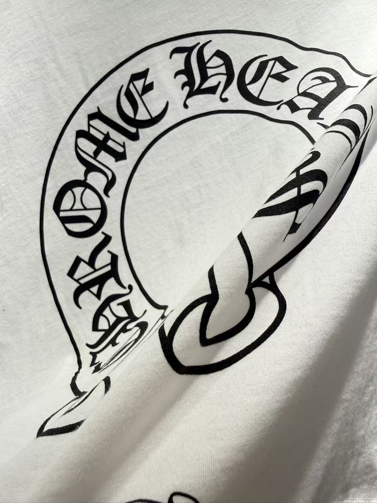 CHROME HEARTS LONG SLEEVE T-SHIRT FLORAL CROSS