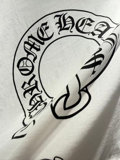 CHROME HEARTS LONG SLEEVE T-SHIRT FLORAL CROSS