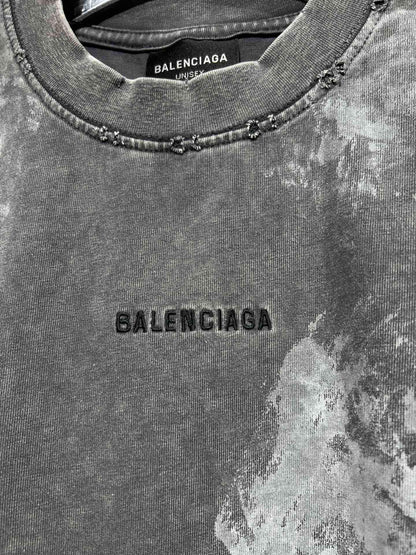 BALENCIAGA Men's Back T-Shirt Medium Fit "Gray"