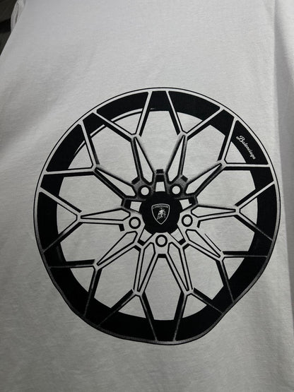 BALENCIAGA Automobili Lamborghini Long Sleeve Oversized T-Shirt "White"