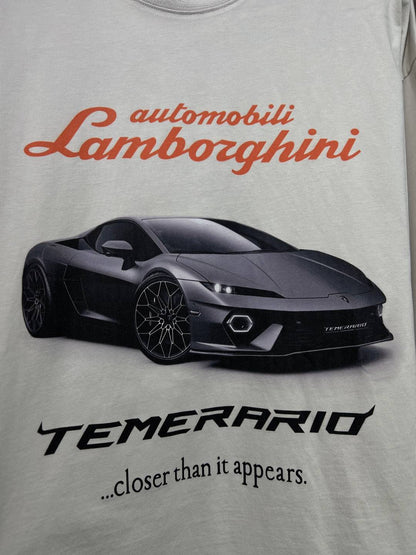 BALENCIAGA Automobili Lamborghini Long Sleeve Oversized T-Shirt "White"