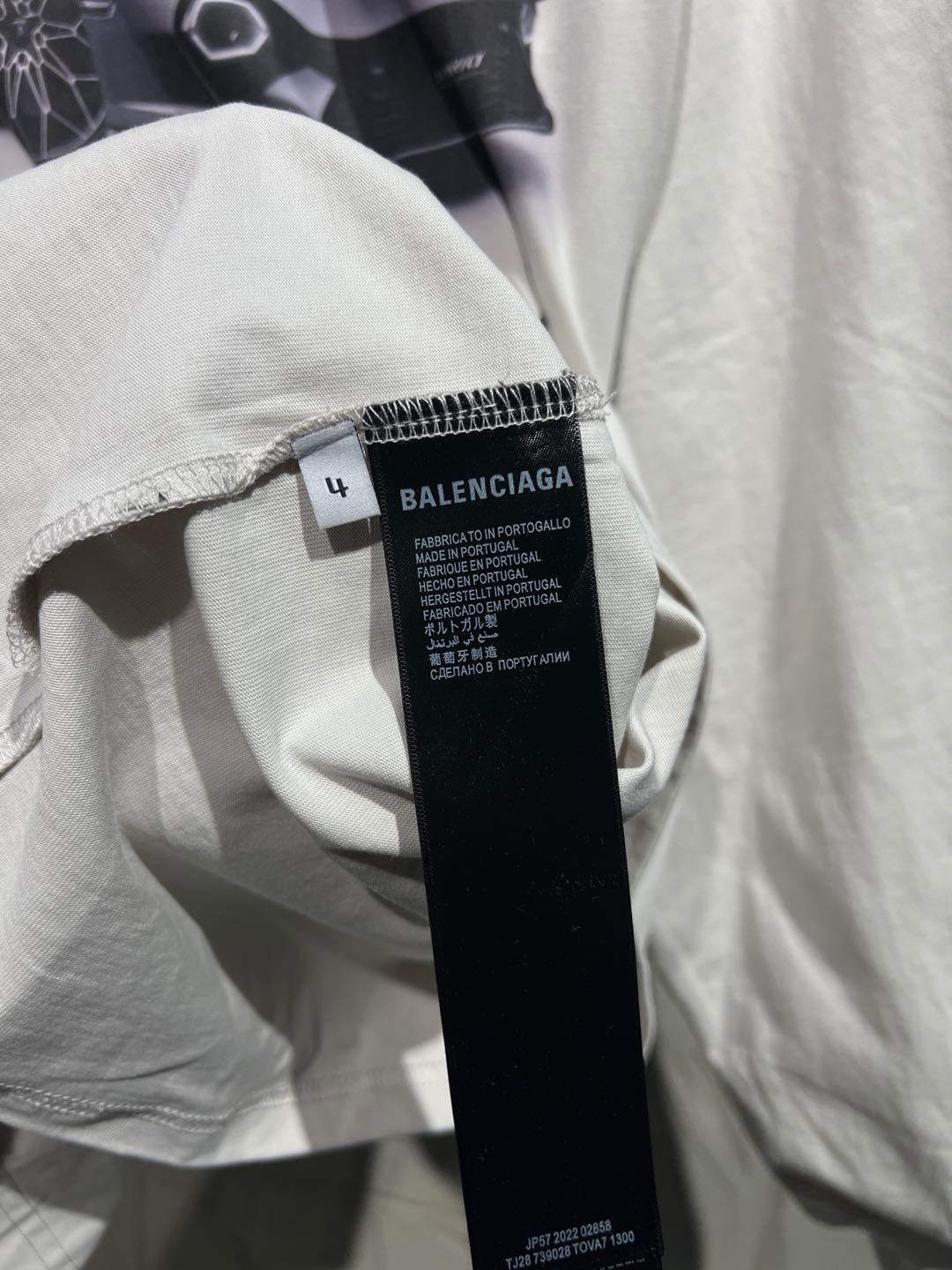 BALENCIAGA Automobili Lamborghini Long Sleeve Oversized T-Shirt "White"