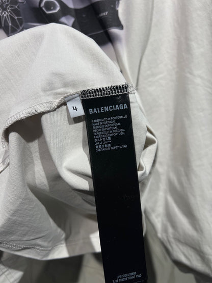 BALENCIAGA Automobili Lamborghini Long Sleeve Oversized T-Shirt "White"