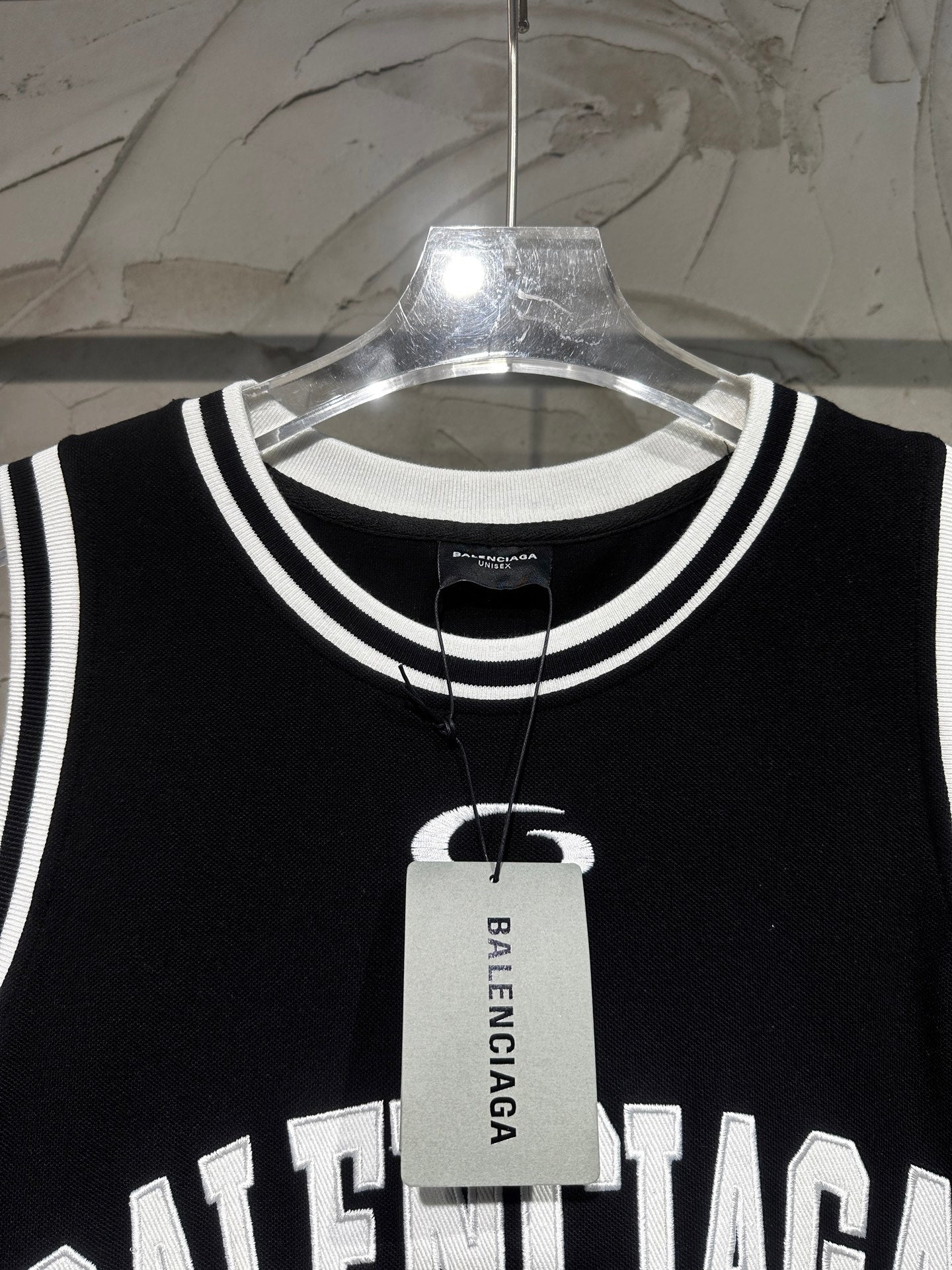 BALENCIAGA BASKETBALL SERIES VISCOSE JACQUARD TANK TOP