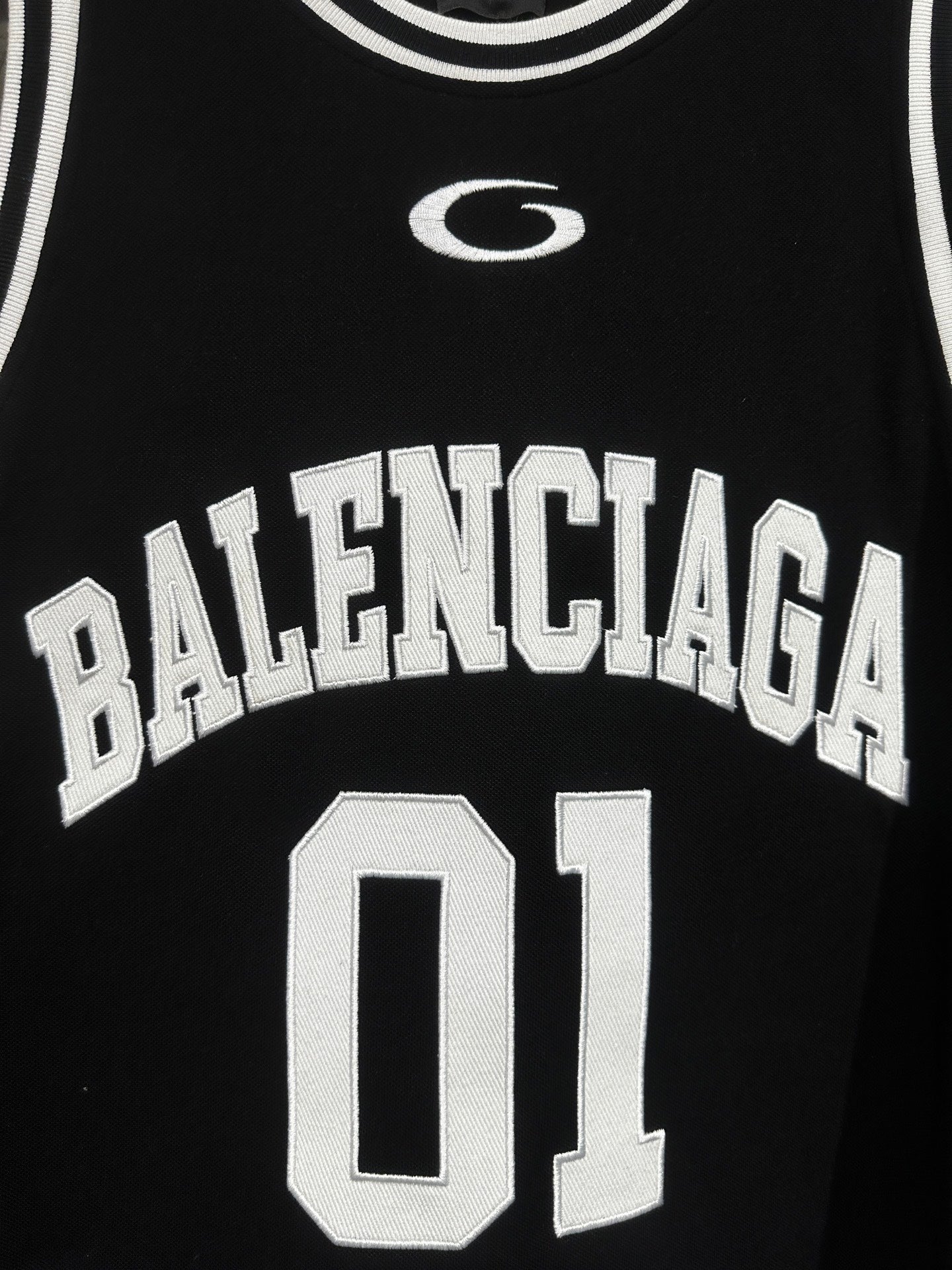 BALENCIAGA BASKETBALL SERIES VISCOSE JACQUARD TANK TOP