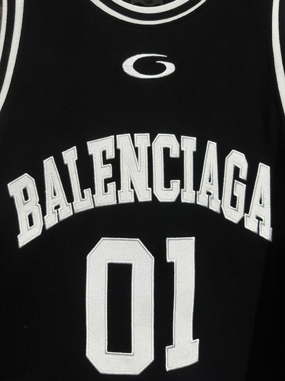 BALENCIAGA BASKETBALL SERIES VISCOSE JACQUARD TANK TOP