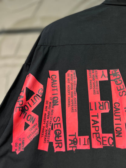 Balenciaga Black Cotton Shirt With Logo