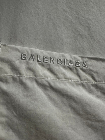 Balenciaga Black Cotton Shirt With Logo