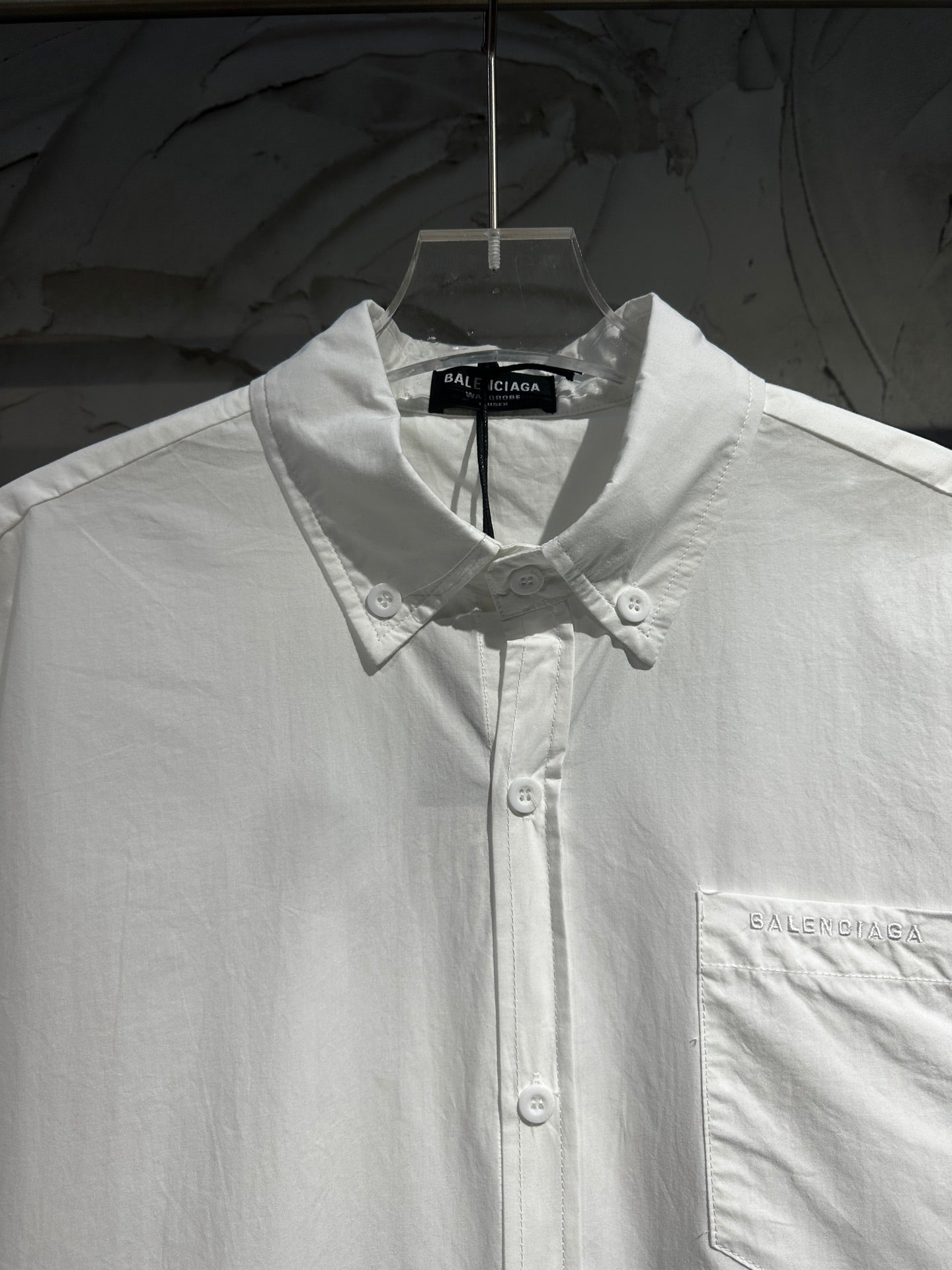 Balenciaga Black Cotton Shirt With Logo