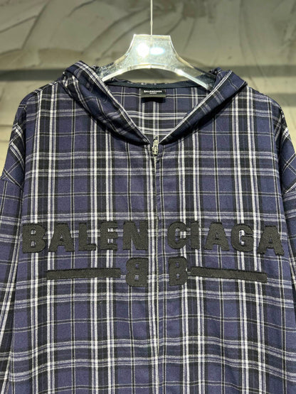 BALENCIAGA Zip-up Shirts Hoodies Shirts Parkas