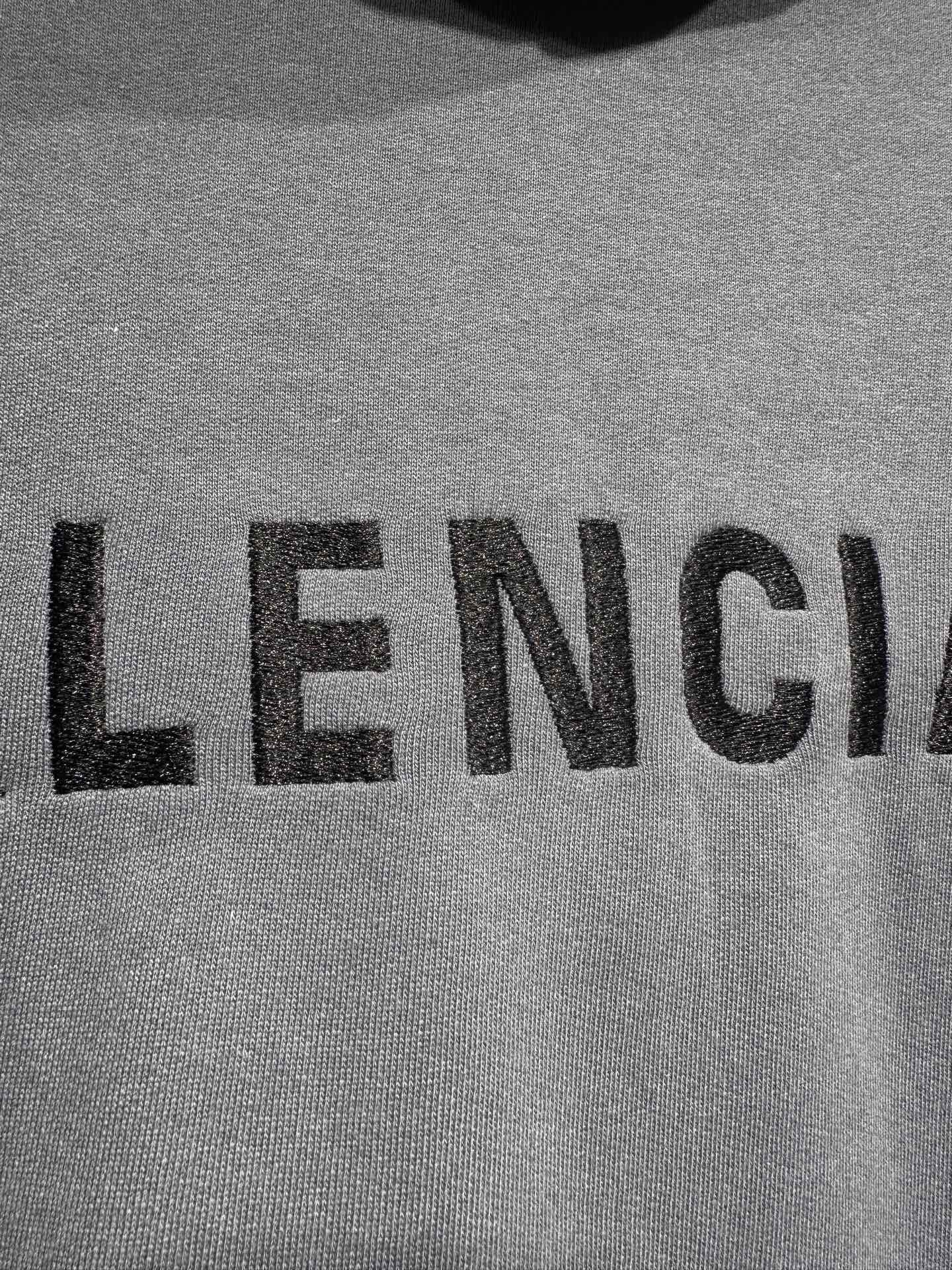 Balenciaga Back Zip-up Hoodie Regular Fit in Faded Dark Blue/black