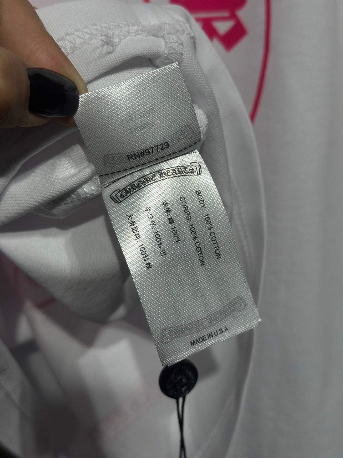 CHROME HEARTS Horseshoe Long Sleeve T-Shirt
