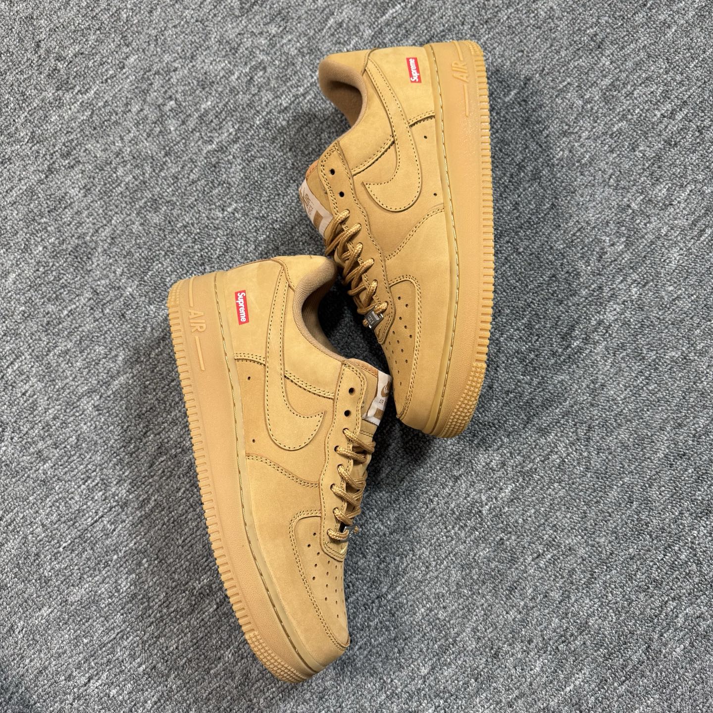 Supreme × Nike Air Force 1 Low "Flax/Wheat"