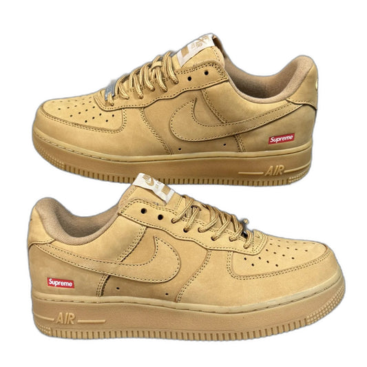 Supreme × Nike Air Force 1 Low "Flax/Wheat"