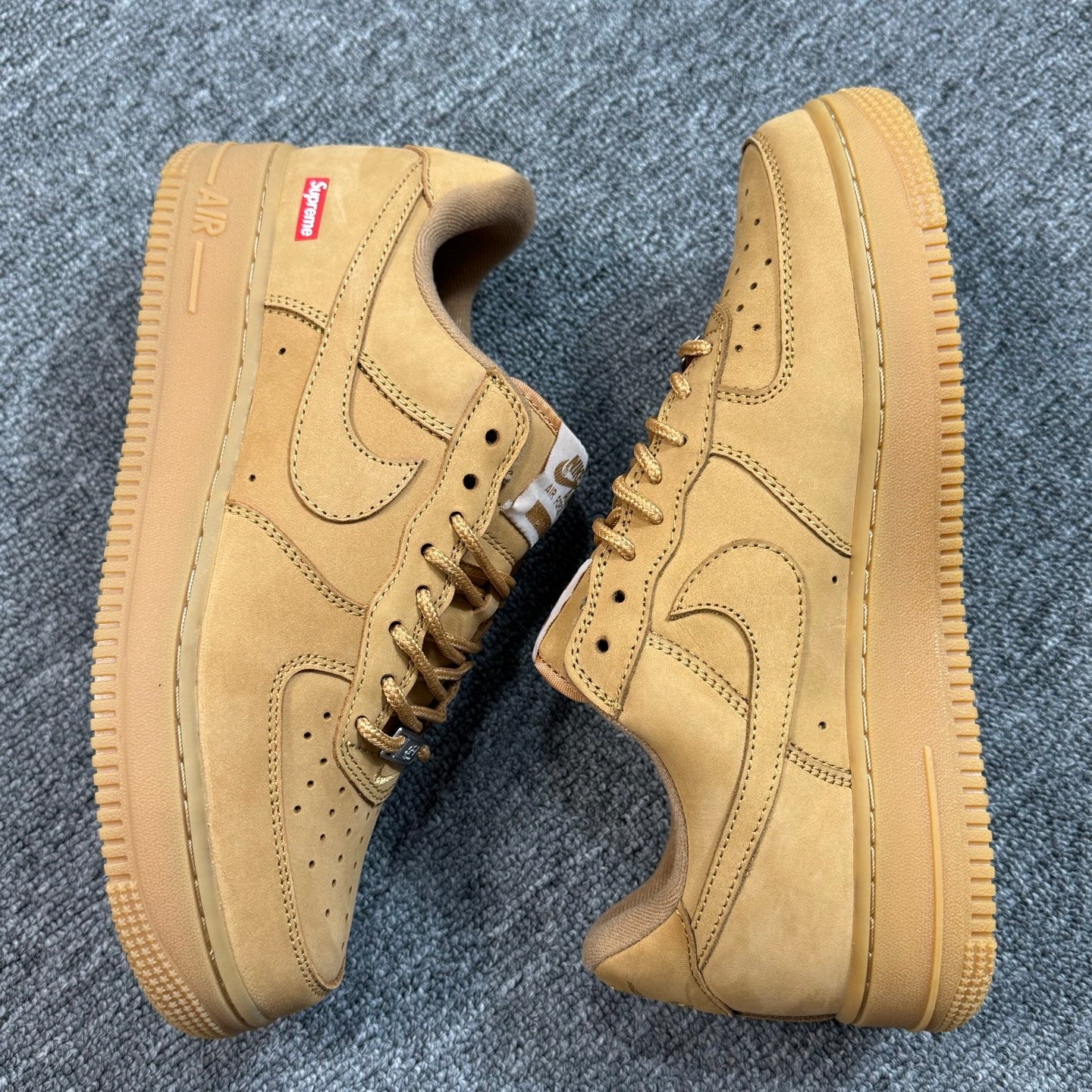 Supreme × Nike Air Force 1 Low "Flax/Wheat"