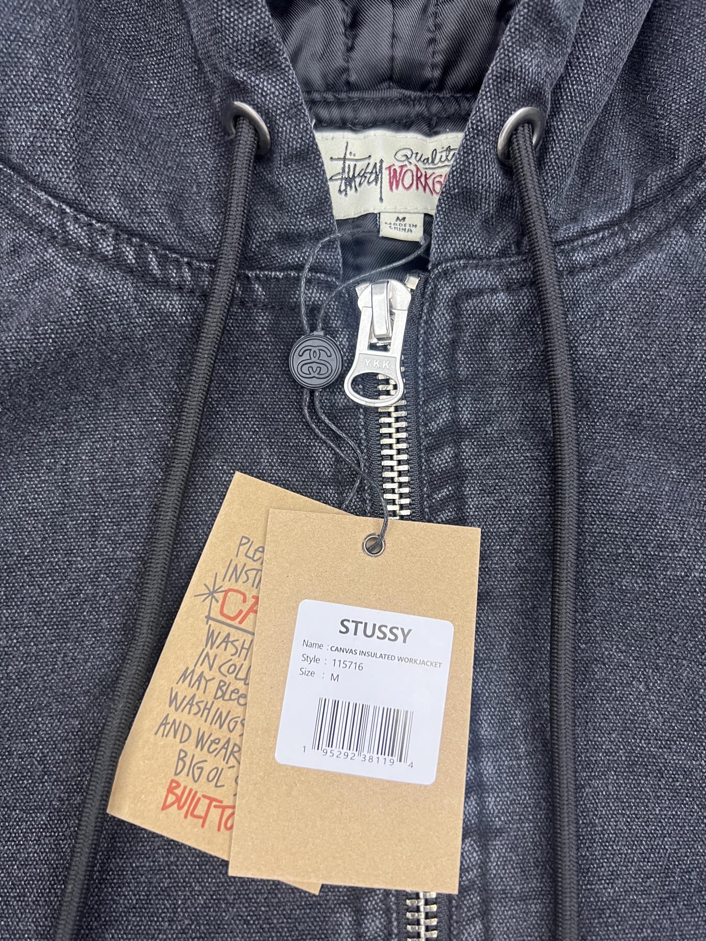 STUSSY FW24 "Work" canvas jacket